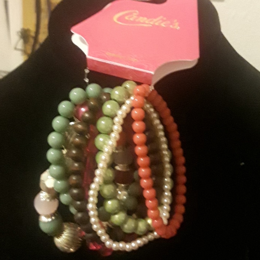 Candies stretch multistrand bracelet